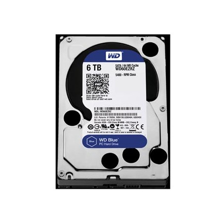 Western Digital wewnętrzny dysk twardy, WD Blue, 3.5", SATA III, 6TB, 6000GB, WD60EZRZ
