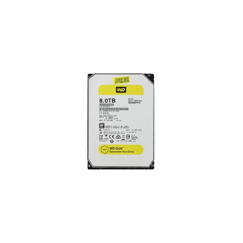 Western Digital wewnętrzny dysk twardy, WD Gold Raid, 3.5", SATA III, 8TB, 8000GB, WD8002FRYZ