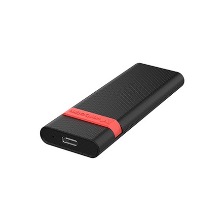 Obudowy dysku SSD M.2 NVMe, Verbatim, USB-C (3.2 Gen 2), 32261, czarno/czerwony