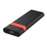 Obudowy dysku SSD M.2 NVMe, Verbatim, USB-C (3.2 Gen 2), 32261, czarno/czerwony