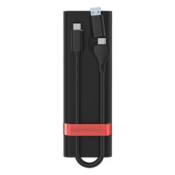 Obudowy dysku SSD M.2 NVMe, Verbatim, USB-C (3.2 Gen 2), 32261, czarno/czerwony