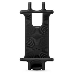Uchwyt telefonu komórkowego Bone Bike Tie X, na rower, regulowany rozmiar, czarny, 4-6", silikon, mocowany do kierownicy, czarna