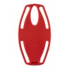 Uchwyt telefonu komórkowego Bone Bike Tie 3, na rower, regulowany rozmiar, czerwony, 4.7-7.2", silikon, mocowany do kierownicy, 