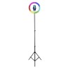 Powerton LIFE RING LIGHT, lampa pierścieniowa 13", regulacja barwy i intensywności światła, uchwyt telefonu i statyw, EOL