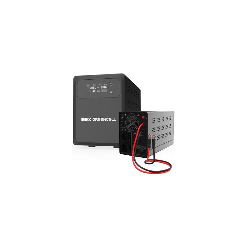 Green Cell Nieprzerwany power zasilanie UPS 800VA 500W z LCD display PowerCore 12 VDC