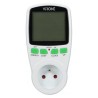 Miernik zużycia energii, max.3680W, biały, Virone, Wyświetlacz LCD, 2 taryfy pomiarowe, 4 rodz. walut