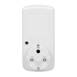 Gniazdo z elektronicznym timerem 230V, 50Hz, max. 1800W, biała, Virone, timer, 10 programów, 2P+Z
