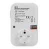 Gniazdo z mechanicznym timerem 24h 230V, 50Hz, max. 3500W, biała, Virone, timer