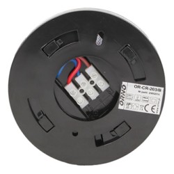 PIR motion sensor 230V 50Hz, 6m, max. 1200W, czarny, ORNO, 360°, IP20, podczerwień, EOL