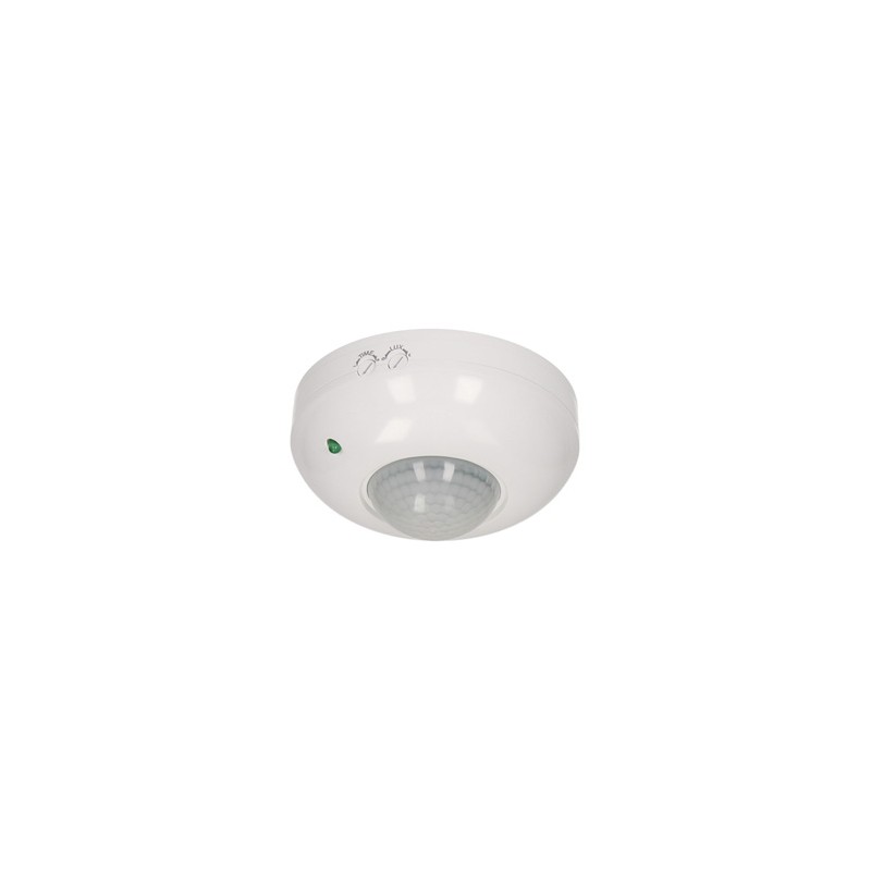 PIR motion sensor 230V 50Hz, 6m, max. 1200W, biała, ORNO, 360°, IP20, podczerwień