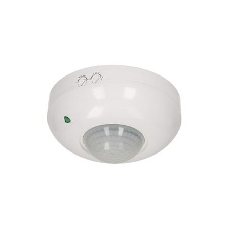 PIR motion sensor 230V 50Hz, 6m, max. 1200W, biała, ORNO, 360°, IP20, podczerwień