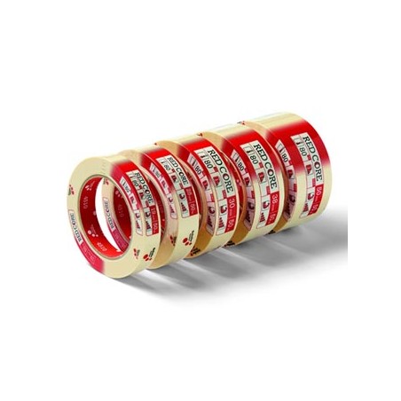 Taśma Pakowa, RED CORE, maskująca, Schuller Eh,klar, żółta, 50mm, 50m