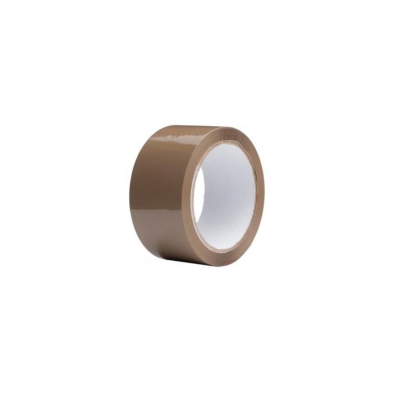 Taśma klejąca pakowa, akrylowa, brązowa, 48mm, 60m