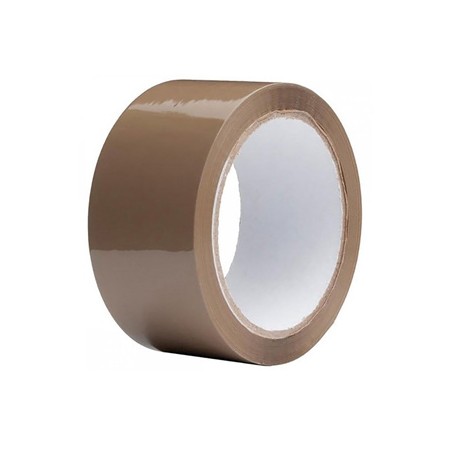 Taśma klejąca pakowa, akrylowa, brązowa, 48mm, 60m