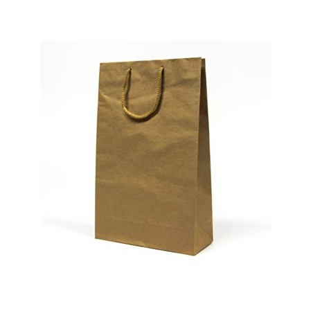 Torba papierowa, eko, brązowa, 37x11x25cm, 5szt.w opakowaniu, cena za, 1 szt.