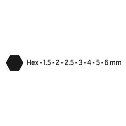 Zestaw kluczy imbusowych 09-517, 1,5-6 mm, zestaw 7 szt, NEO TOOLS