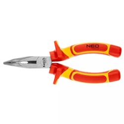 Kleszcze wydłużone wygięte, 160mm, CRV, polerowany, NEO TOOLS