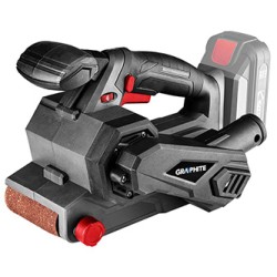 Szlifierka taśmowa zasilanie akumulatorem, Li-Ion, ergonomiczna, GRAPHITE