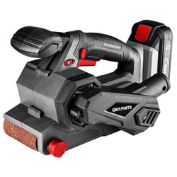 Szlifierka taśmowa zasilanie akumulatorem, Li-Ion, ergonomiczna, GRAPHITE
