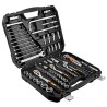 Zestaw kluczy nasadowych, 10-070, 126 szt, stal chromowo-wanadowa, Neo Tools