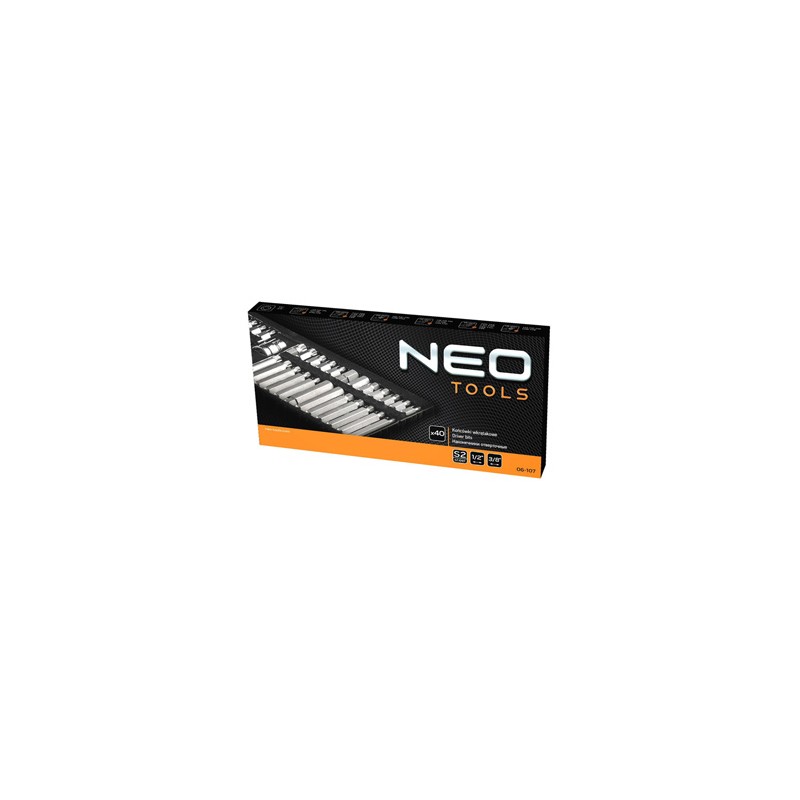 Zestaw końcówek wkrętakowych, 06-107, 40 szt, Zestaw, NEO TOOLS