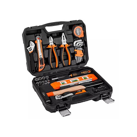 Zestaw narzędzi, 10-200, 60 szt., rozmiar 1/4, walizka, NEO TOOLS