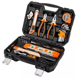 Zestaw narzędzi, 10-200, 60 szt., rozmiar 1/4, walizka, NEO TOOLS