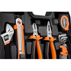 Zestaw narzędzi, 10-200, 60 szt., rozmiar 1/4, walizka, NEO TOOLS