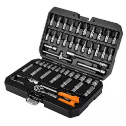 Zestaw kluczy nasadowych, 10-201, 55, rozmiar 1/4, walizka, NEO TOOLS
