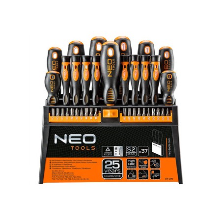 Zestaw śrubokrętów, 04-210, zestaw 38 el. z bitami, NEO TOOLS