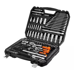 Zestaw kluczy nasadowych, 10-220, 220 szt, rozmiary 1/4, 1/2, 3/8, walizka, NEO TOOLS