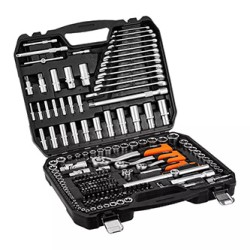 Zestaw kluczy nasadowych, 10-220, 220 szt, rozmiary 1/4, 1/2, 3/8, walizka, NEO TOOLS