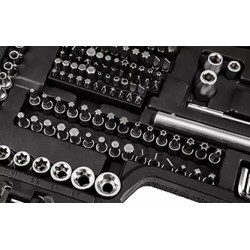 Zestaw kluczy nasadowych, 10-220, 220 szt, rozmiary 1/4, 1/2, 3/8, walizka, NEO TOOLS