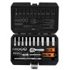 Zestaw kluczy nasadowych, 10-231, 23 szt, rozmiar 1/4, walizka, NEO TOOLS