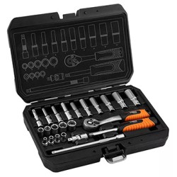 Zestaw kluczy nasadowych, 10-231, 23 szt, rozmiar 1/4, walizka, NEO TOOLS