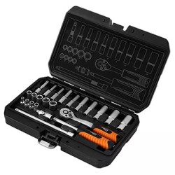 Zestaw kluczy nasadowych, 10-231, 23 szt, rozmiar 1/4, walizka, NEO TOOLS