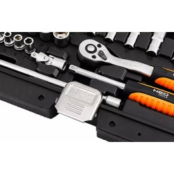 Zestaw kluczy nasadowych, 10-231, 23 szt, rozmiar 1/4, walizka, NEO TOOLS