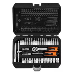 Zestaw kluczy nasadowych, 10-232, 38 szt, rozmiar 1/4, walizka, NEO TOOLS