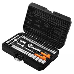 Zestaw kluczy nasadowych, 10-232, 38 szt, rozmiar 1/4, walizka, NEO TOOLS