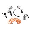 Zestaw lakierniczy 5 elem., 14-699, 216 szt, pistolet do pompowania opon z manometrem, NEO TOOLS