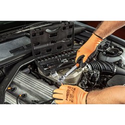 Klucz dynamometryczny z zestawem końcówek, 08-821, 21 szt, rozmiar 1/4,  5 - 25 Nm, walizka,, NEO TOOLS