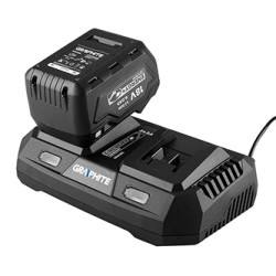 Ładowarka podwójna do akumulatorów, 230V, 58G085, Energy+, Graphite