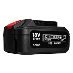 Zestaw, podwójna ładowarka + akumulatory 2x 4Ah, 230V, 58GE134, Energy+, Graphite