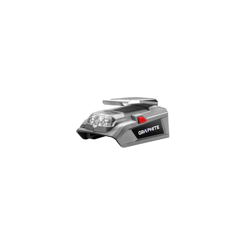 Adapter USB + latarka LED, 18V, Energy+, Graphite