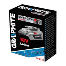 Adapter USB + latarka LED, 18V, Energy+, Graphite