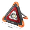 Lampa LED + trójkąt ostrzegawczy z plastik-nylon, 99-076, 10W, 4xAA, 3 tryby świecenia, NEO TOOLS