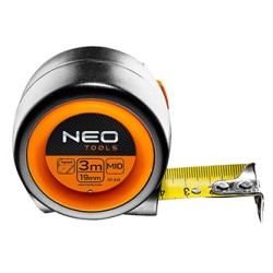 Miara zwijana stalowa NEO TOOLS 3m x 19 mm, z magnesem