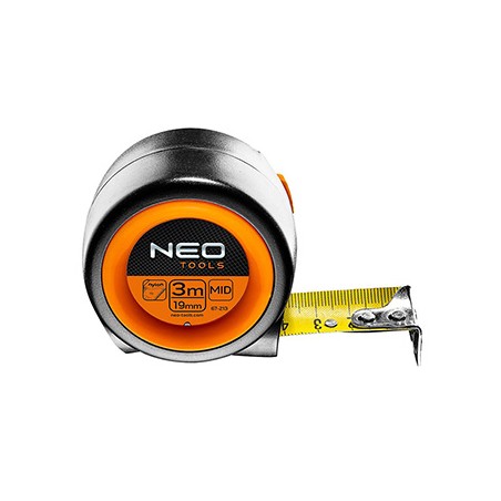 Miara zwijana stalowa NEO TOOLS 3m x 19 mm, z magnesem