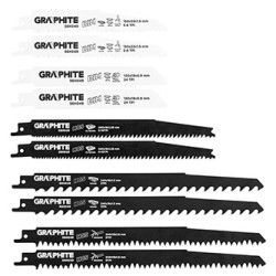 Brzeszczoty do piły szablastej Graphite 56H049 HCS/BIM, zestaw 10 szt