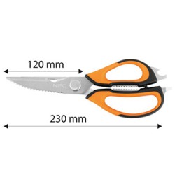 Neo Tools Nożyczki 6 w 1, długość 230mm, długość ostrza 120mm